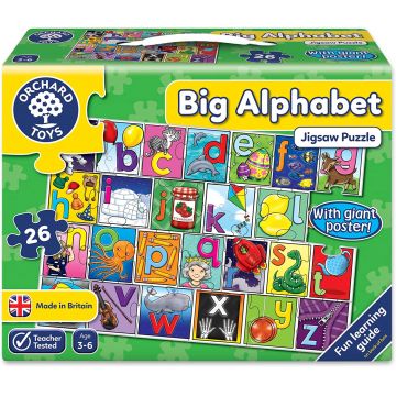 Puzzle pentru copii Orchard Toys - Alfabet mare, 26 piese