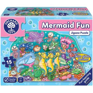 Puzzle pentru copii Orchard Toys - Distractie cu sirene, 15 piese