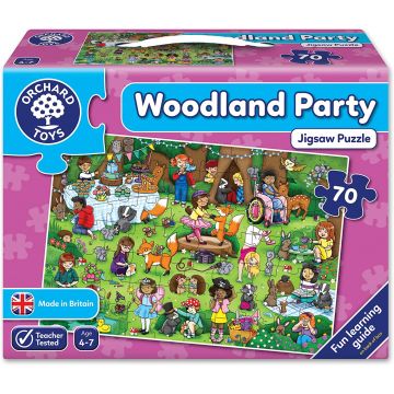 Puzzle pentru copii Orchard Toys - Petrecere in poiana, 70 piese