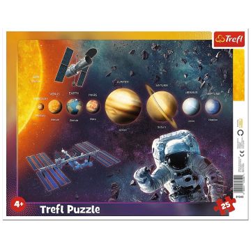 Puzzle pentru copii Trefl din 25 de piese - Sistemul solar