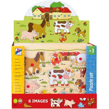 Puzzle pentru copii Woody - 6 tipuri, sortiment