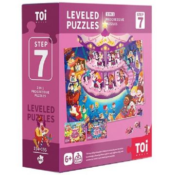 Puzzle progresiv pentru copii Toi World - Parcul de distractii, nivel 7