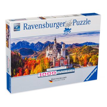 Puzzle Ravensburger din 1000 de piese - Castelul Neuschwanstein, Bavaria