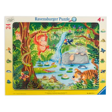 Puzzle Ravensburger din 24 de piese - Prieteni in jungla