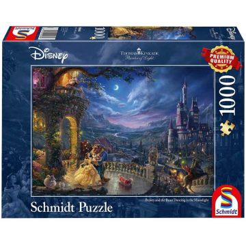 Puzzle Schmidt din 1000 de piese - Thomas Kinkade, Beauty and the Beast