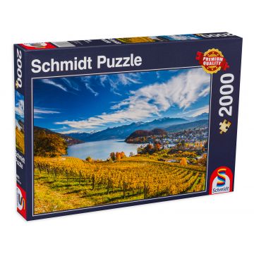 Puzzle Schmidt din 2000 de piese - Vineyards