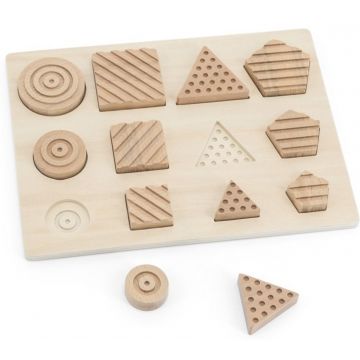 Puzzle senzorial din lemn Andreu toys - Forme
