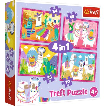 Puzzle Trefl 4 в 1 - Lame in vacanta