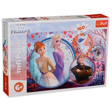Puzzle Trefl din 160 de piese - Regatul de gheata 2, Aventura surorilor
