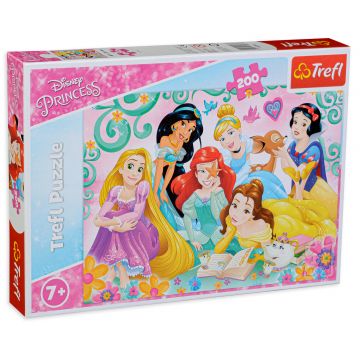 Puzzle Trefl din 200 de piese - Lumea fericita a printeselor