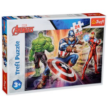 Puzzle Trefl din 24 maxi piese - Răzbunătorii