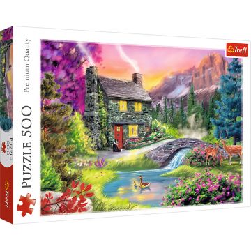 Puzzle Trefl din 500 de piese -  Idila de munte