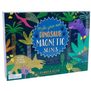 Scene magnetice pentru copii Floss and Rock - Dinozauri