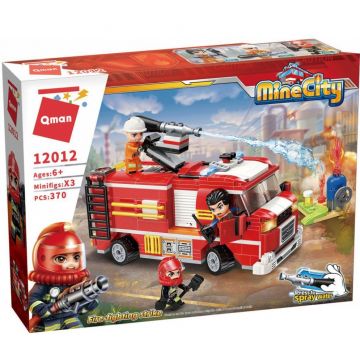 Set constructie Qman Mine City - Camion de pompieri