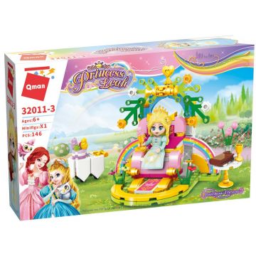Set constructie Qman Princess Leah - Tronul Curcubeului