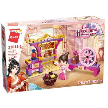 Set constructie Qman The Heroine of Ancient China - Mulan, Razboi de tesut