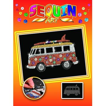 Set creativ KSG Crafts Sequin Art Gorjuss - Arta cu paiete, Rulota