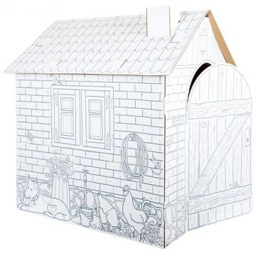 Set creativ Small Foot - Fa-ti singur casa din carton