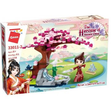 Set de constructii Qman The Heroine of Ancient China - Mulan, antrenament cu sabii