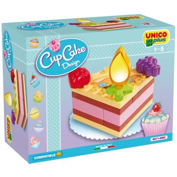 Set de constructii Unico Plus - Felie de tort, 14  piese