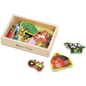 Set de joaca Melissa & Doug - Ferma de lemn magnetica