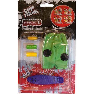 Set jucarii pentru degete Grip&Trick - Penny Board, mov