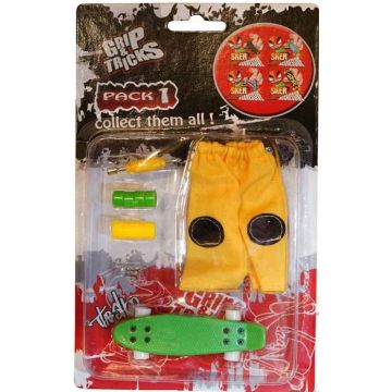 Set jucarii pentru degete Grip&Trick - Penny Board, verde