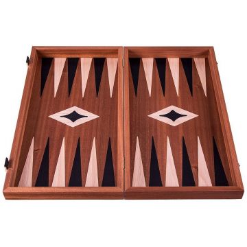 Set sah si table Manopoulos - Mahon cu canturi negre,  38 x 20 cm