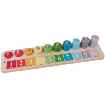 Tabla de numarat din lemn pentru copii Classic World