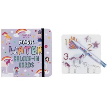 Carti magice Floss&Rock - Coloreaza cu apa, Unicorni