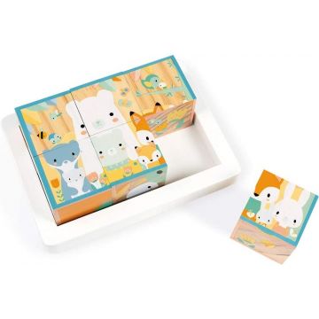 Cuburi din lemn pentru copii Janod - Pure