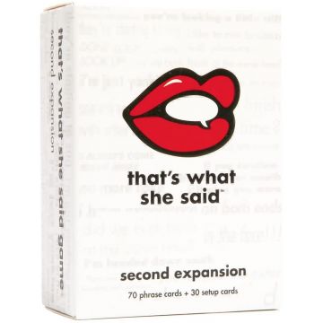 Extensie pentru jocul de societate That's What She Said - Second Expansion