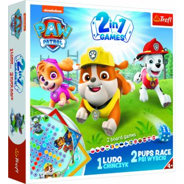 Joc de societate Trefl - Paw Patrol, 2 in 1 - Pentru copii