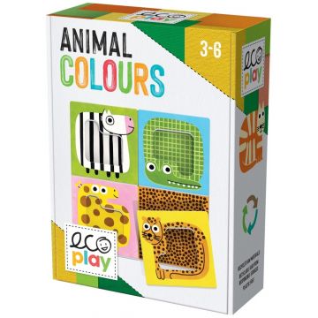 Joc educativ pentru copii Headu Ecoplay - Culorile animalelor