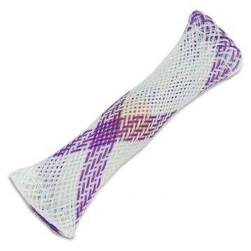 Jucarie antistres Poppit Fidget - Cu bila din sticla, alb-violet