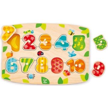 Jucarie din lemn Hape - Puzzle cu cifre