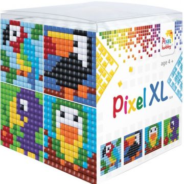 Kit creativ cu pixeli Pixelhobby - XL, Cub, pasari