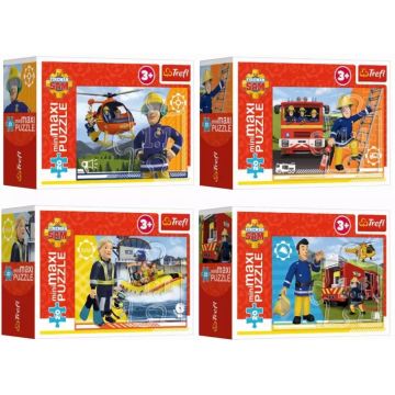 Mini puzzle Trefl din 20 de piese maxi - Pompierul Sam, sortiment