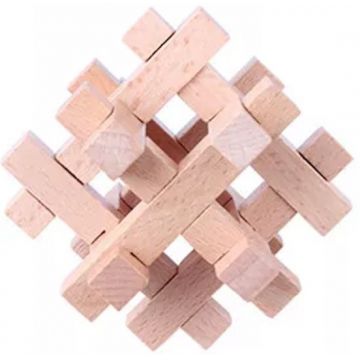 Puzzle 3D din lemn Johntoy - Enigma, tip 12