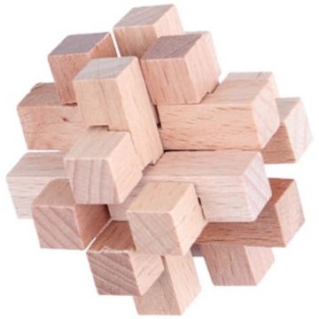 Puzzle 3D din lemn Johntoy - Enigma, tip 7