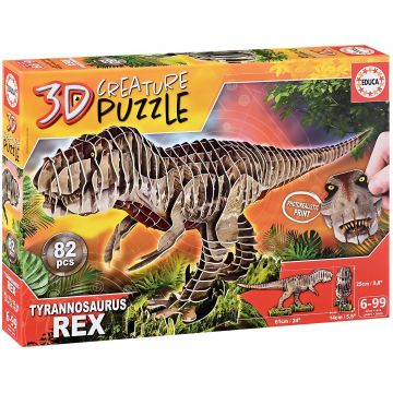 Puzzle 3D Educa de 82 piese - T-Rex