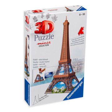 Puzzle 3D Ravensburger din 54 de piese - Mini Eiffel Tower
