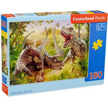 Puzzle Castorland din 180 de piese - Dinosaur Battle