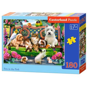 Puzzle Castorland din 180 de piese - Pets in the Park