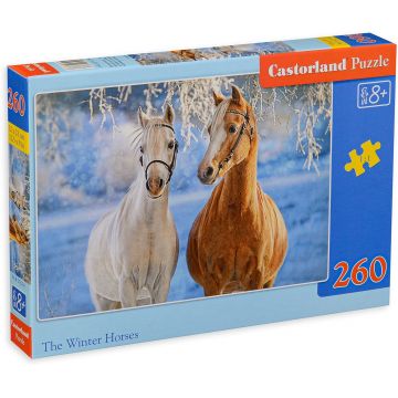 Puzzle Castorland din 260 de piese - The Winter Horses