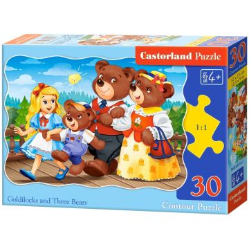 Puzzle Castorland din 30 de piese - Goldilocks si cei trei ursi