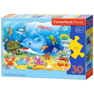 Puzzle Castorland din 30 de piese - Pieteni marini