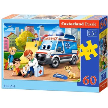 Puzzle Castorland din 60 de piese - Ambulanta