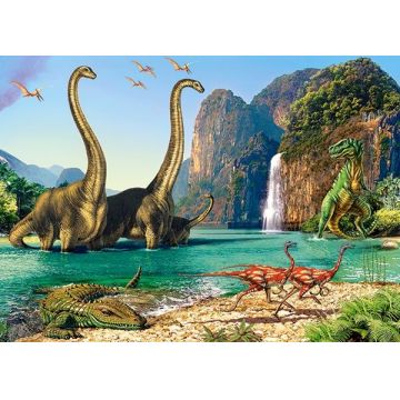Puzzle Castorland din 60 de piese - Lumea dinozaurilor