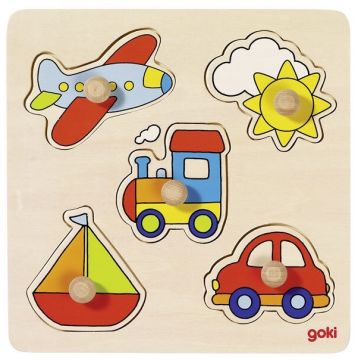 Puzzle cu mânere Goki - Excursie